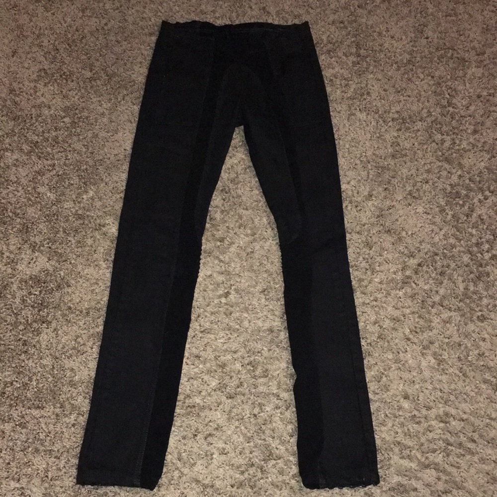 Helmut Lang Black Straight-Leg Pants - Picture 2 of 7